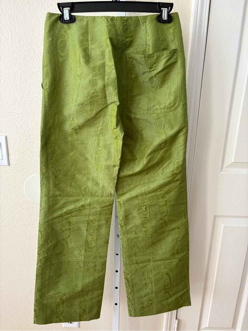 NWOT - COS Moire-Pattern Trousers in Green - Size 2 - Picture 7 of 9